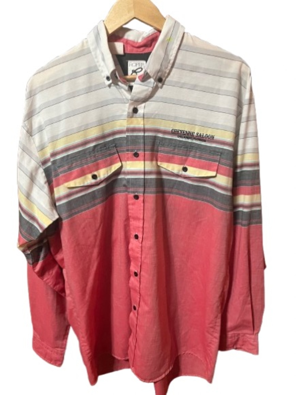 Roper Country Soul Men's Vintage Striped Button-Up Western Shirt Size Large